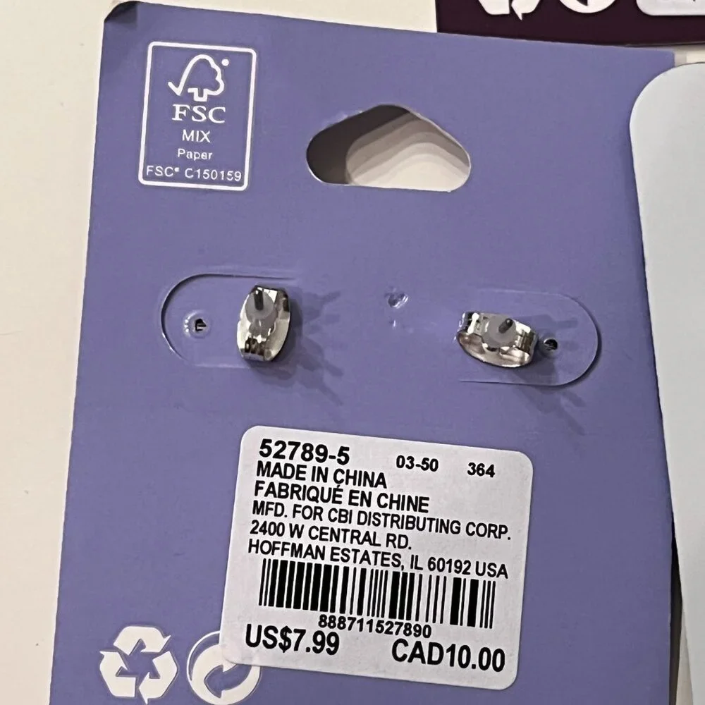 Claire’s & Luxe by Claire’s‎ Stud Earrings – Hamburgers, Lollipops & Dogs! (k/x)